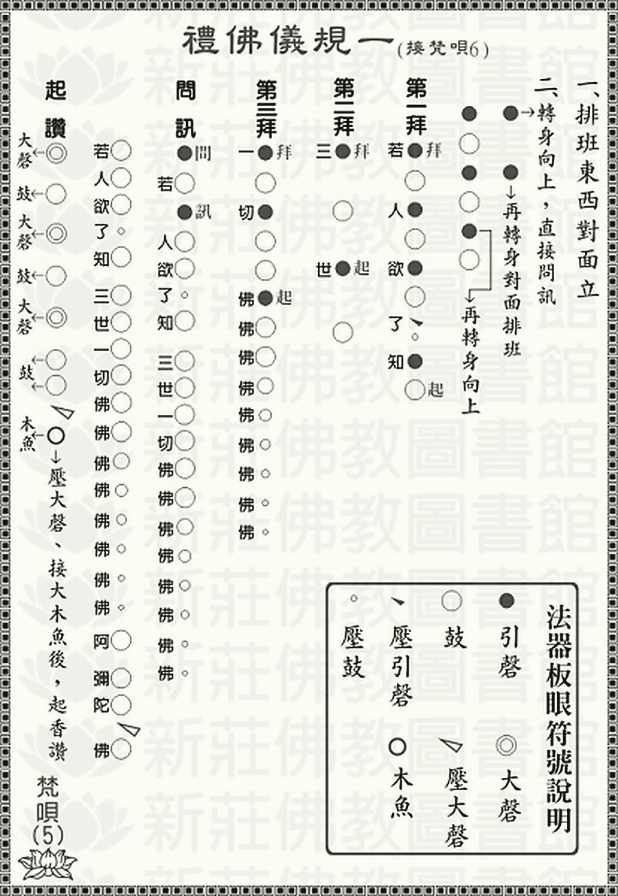 梵唄5-禮佛儀規一