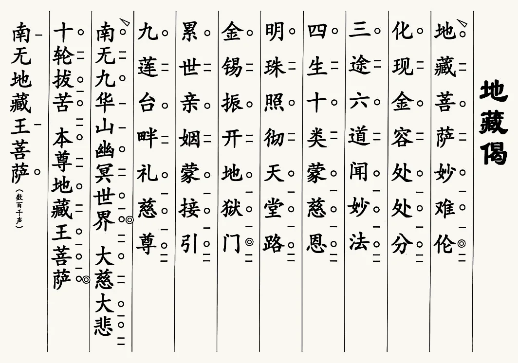 新編梵唄044-地藏讚（一）