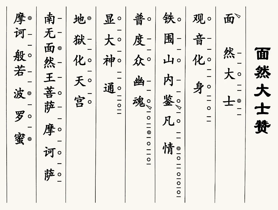 新編梵唄070-面燃大士讚